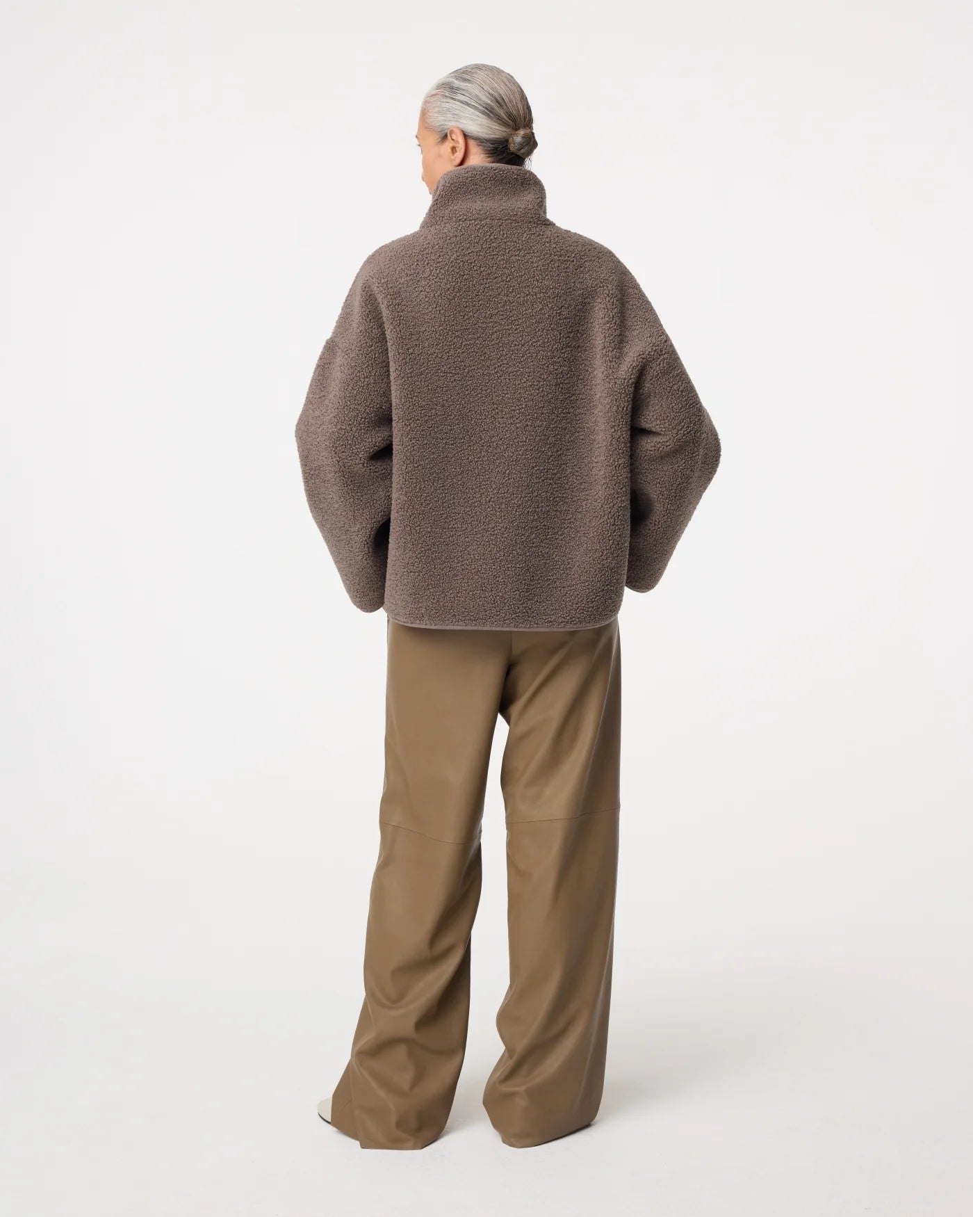KNIT-TED JILL REVERSIBLE JACKET WALNUT