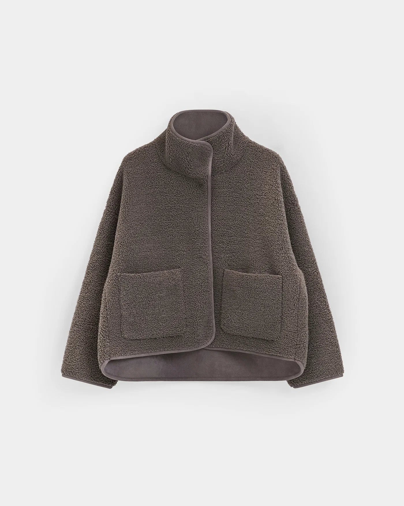 KNIT-TED JILL REVERSIBLE JACKET WALNUT