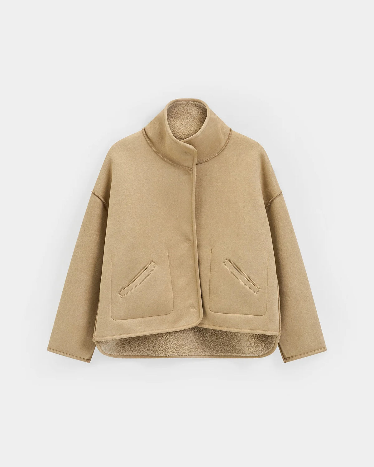 KNIT-TED JILL REVERSIBLE JACKET SAND - S. LABELS