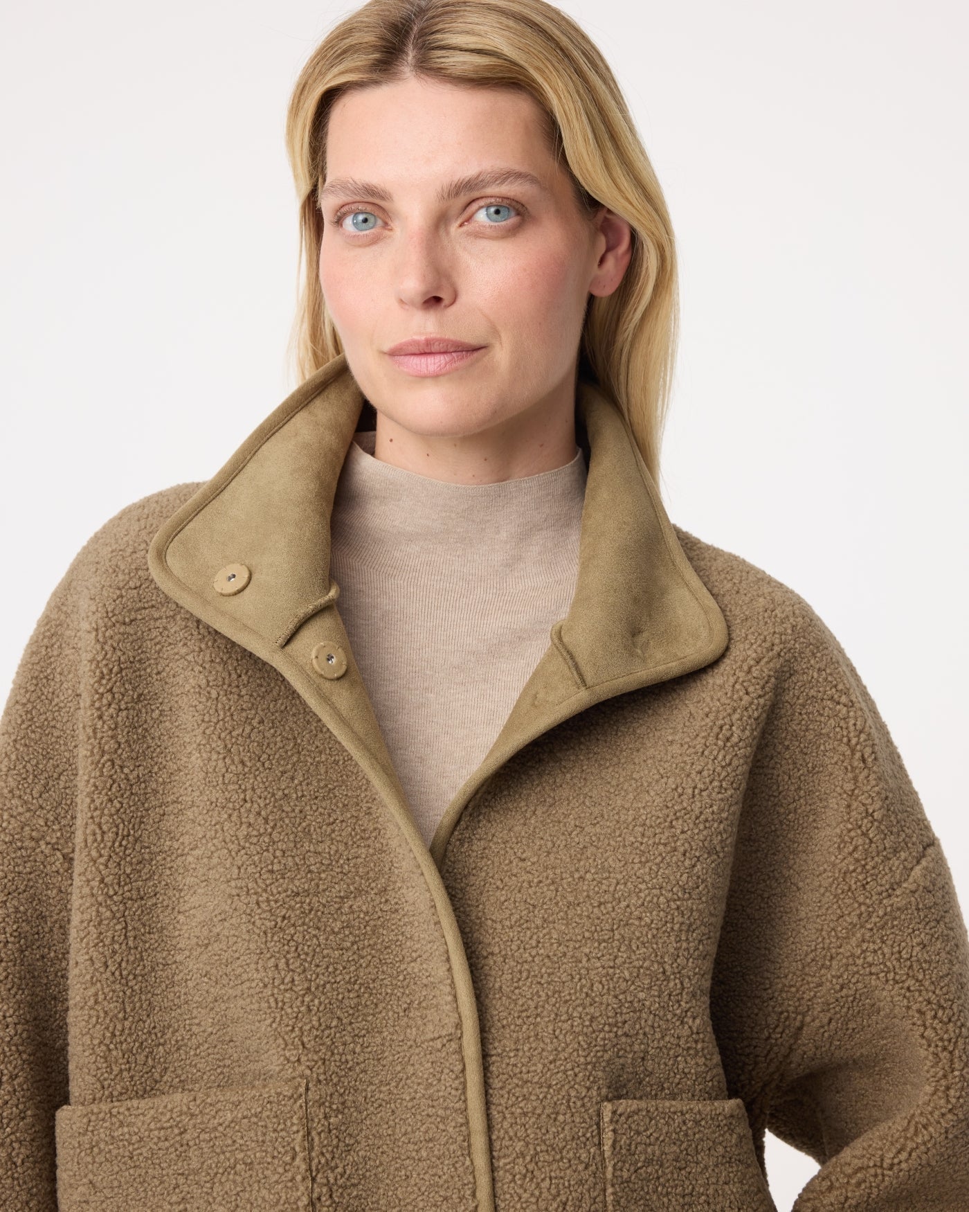 KNIT-TED JILL REVERSIBLE JACKET MOSS