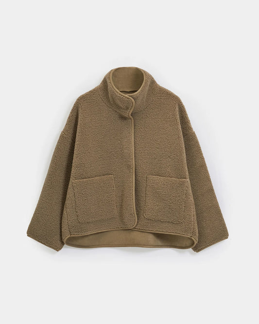 KNIT-TED JILL REVERSIBLE JACKET MOSS