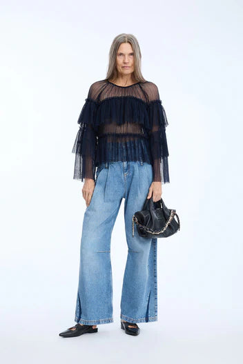 MUNTHE NARIA TOP NAVY - S. LABELS
