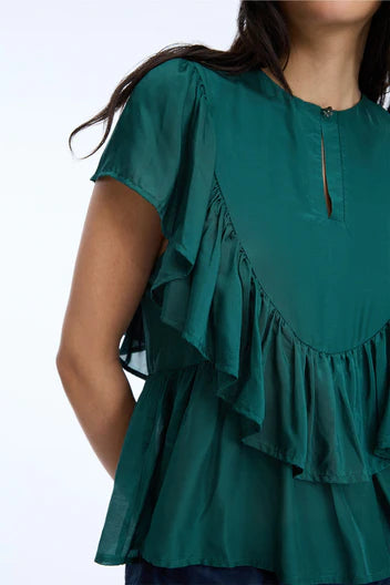 MUNTHE NULLE TOP DARK GREEN - S. LABELS