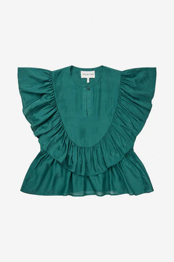 MUNTHE NULLE TOP DARK GREEN - S. LABELS