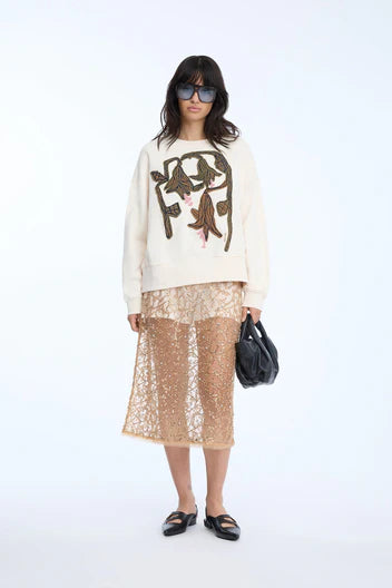 MUNTHE NAKOA SWEATSHIRT CREME - S. LABELS
