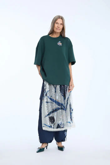 MUNTHE NILOU SWEATSHIRT KM DARK GREEN - S. LABELS