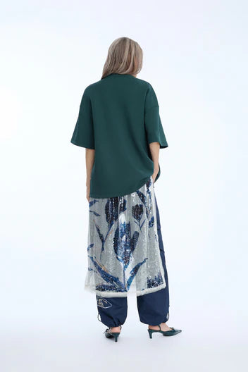 MUNTHE NILOU SWEATSHIRT KM DARK GREEN - S. LABELS