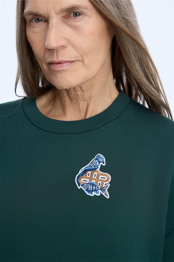 MUNTHE NILOU SWEATSHIRT KM DARK GREEN - S. LABELS