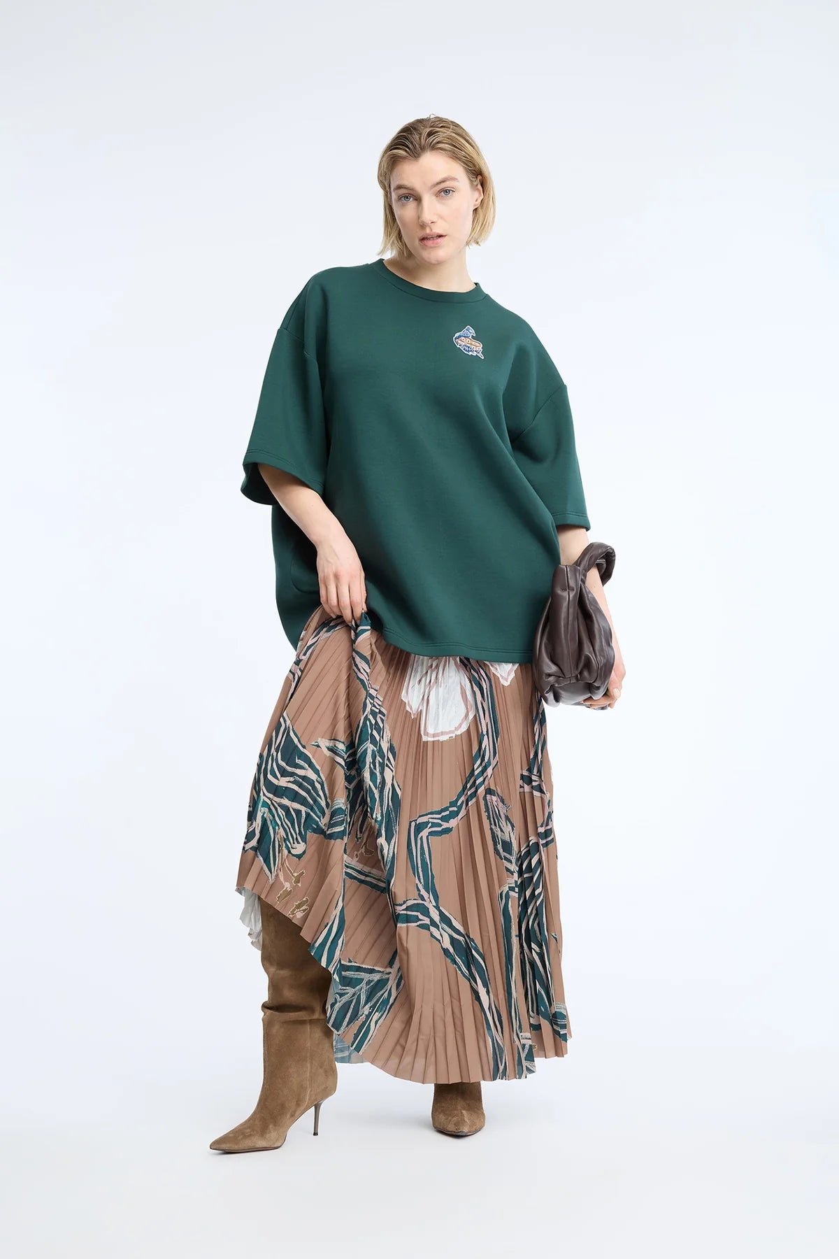 MUNTHE NILOU SWEATSHIRT KM DARK GREEN - S. LABELS
