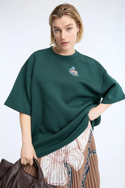MUNTHE NILOU SWEATSHIRT KM DARK GREEN - S. LABELS