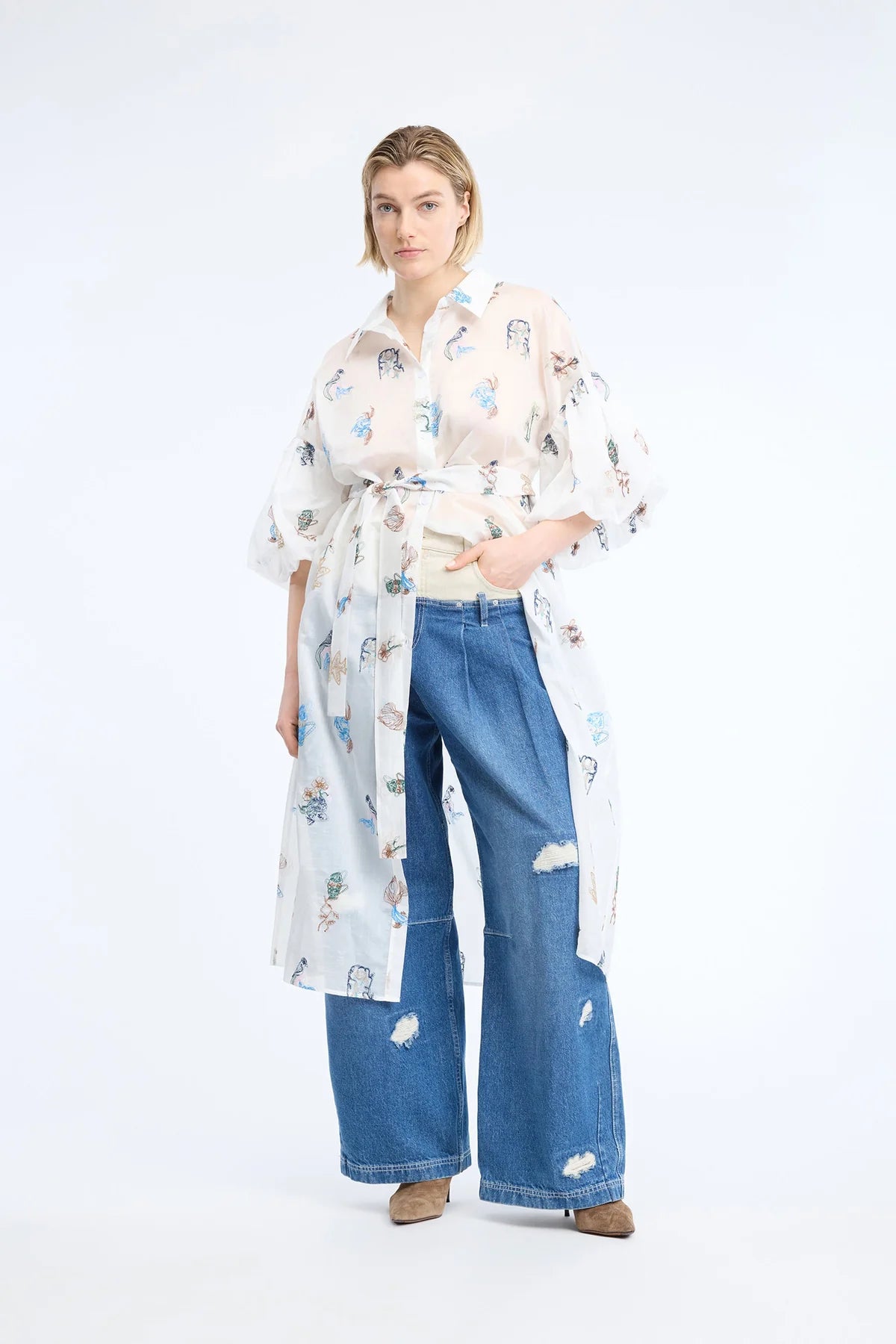 MUNTHE NALMETTO JURK IVORY - S. LABELS