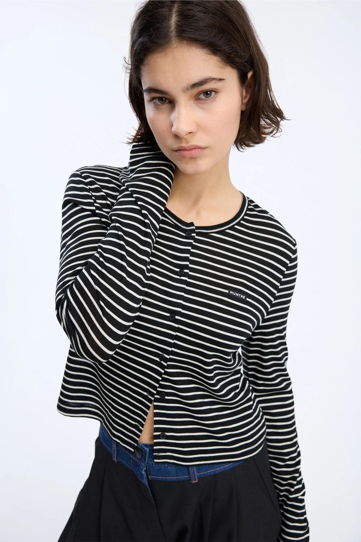 MUNTHE VOELIA TOP BLACK