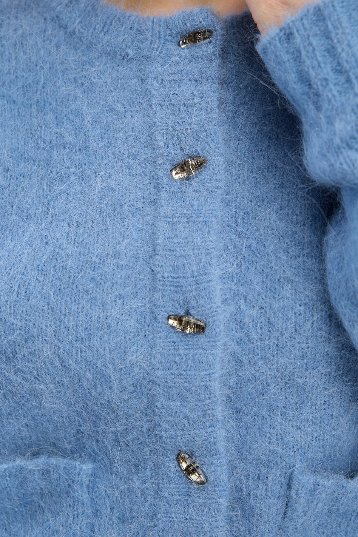 MUNTHE VOVILLA KNIT VEST BLAUW