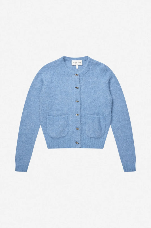 MUNTHE VOVILLA KNIT VEST BLAUW