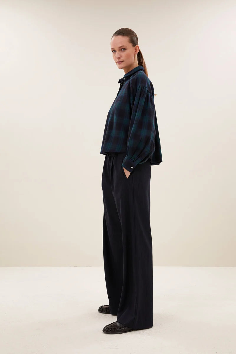 BY BAR SARAH CHECK BLOUSE