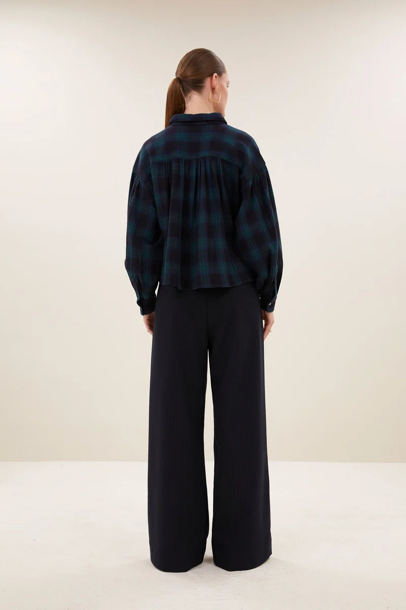 BY BAR SARAH CHECK BLOUSE