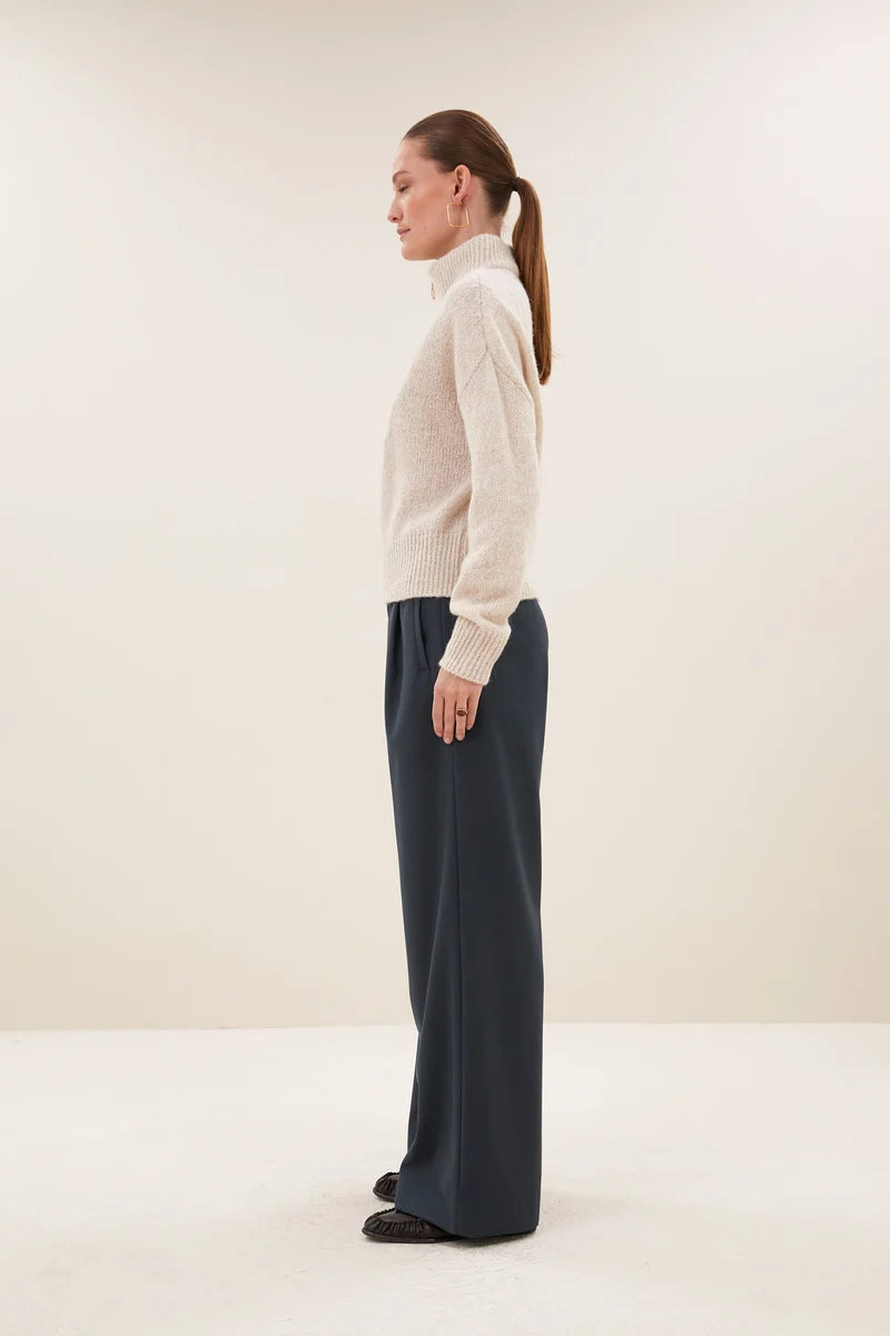 BY BAR BOXY BEAU PULLOVER CHALK