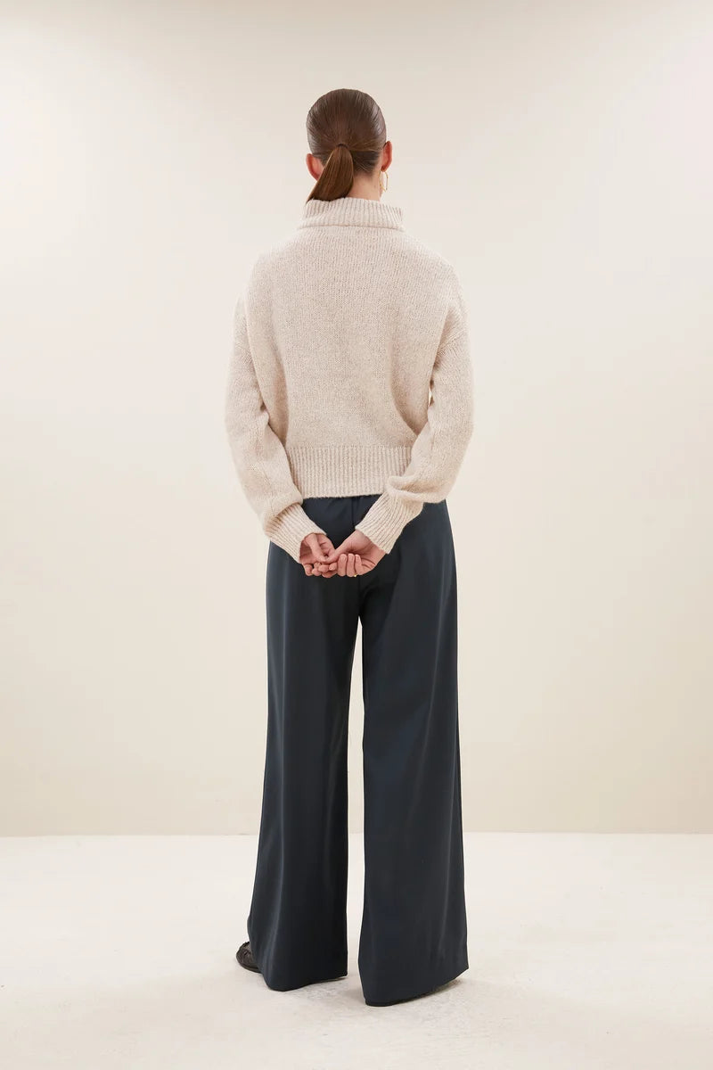 BY BAR BOXY BEAU PULLOVER CHALK