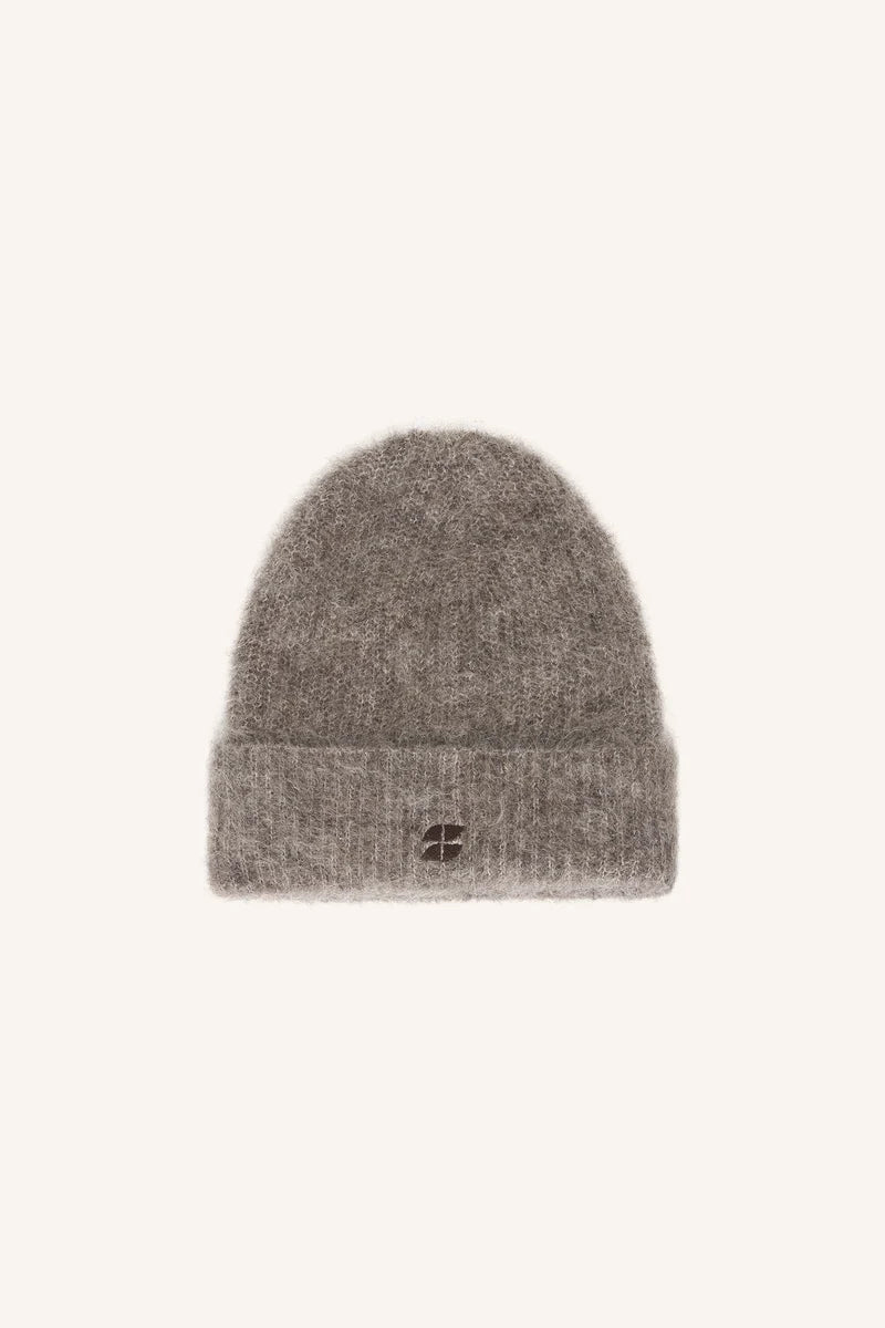 BY BAR LOGO NORTON BEANIE DARK BISCUIT
