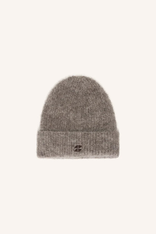BY BAR LOGO NORTON BEANIE DARK BISCUIT