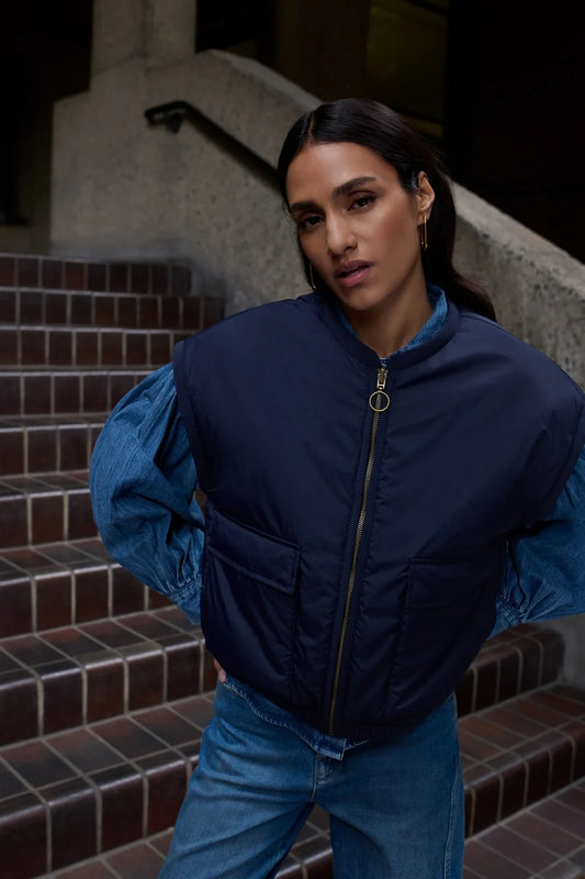 BY BAR GIO REVERSIBLE JACKET MIDNIGHT