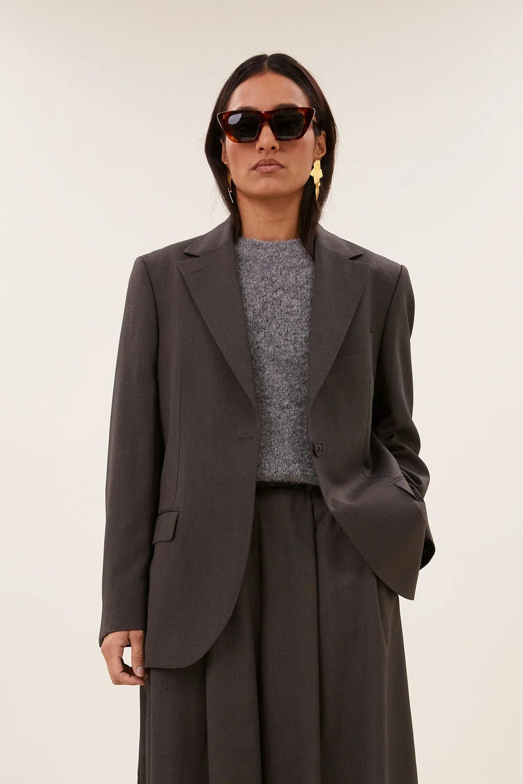 BY BAR MIKKEL BLAZER DARK BROWN