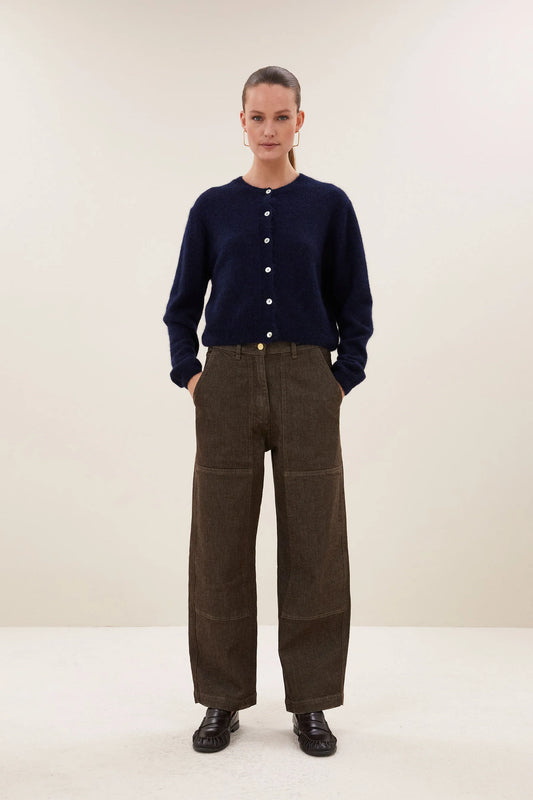 BY BAR JENNA WORKER JEANS DARK BROWN