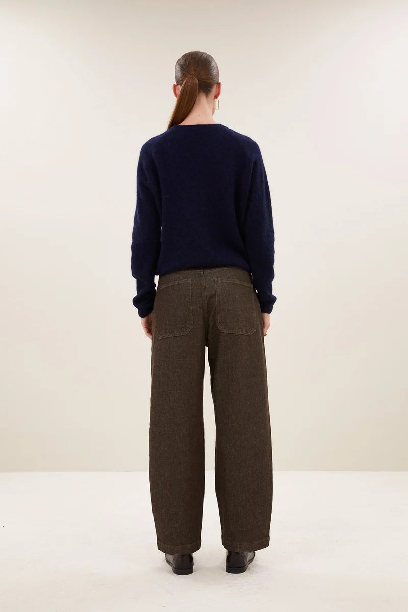 BY BAR JENNA WORKER JEANS DARK BROWN