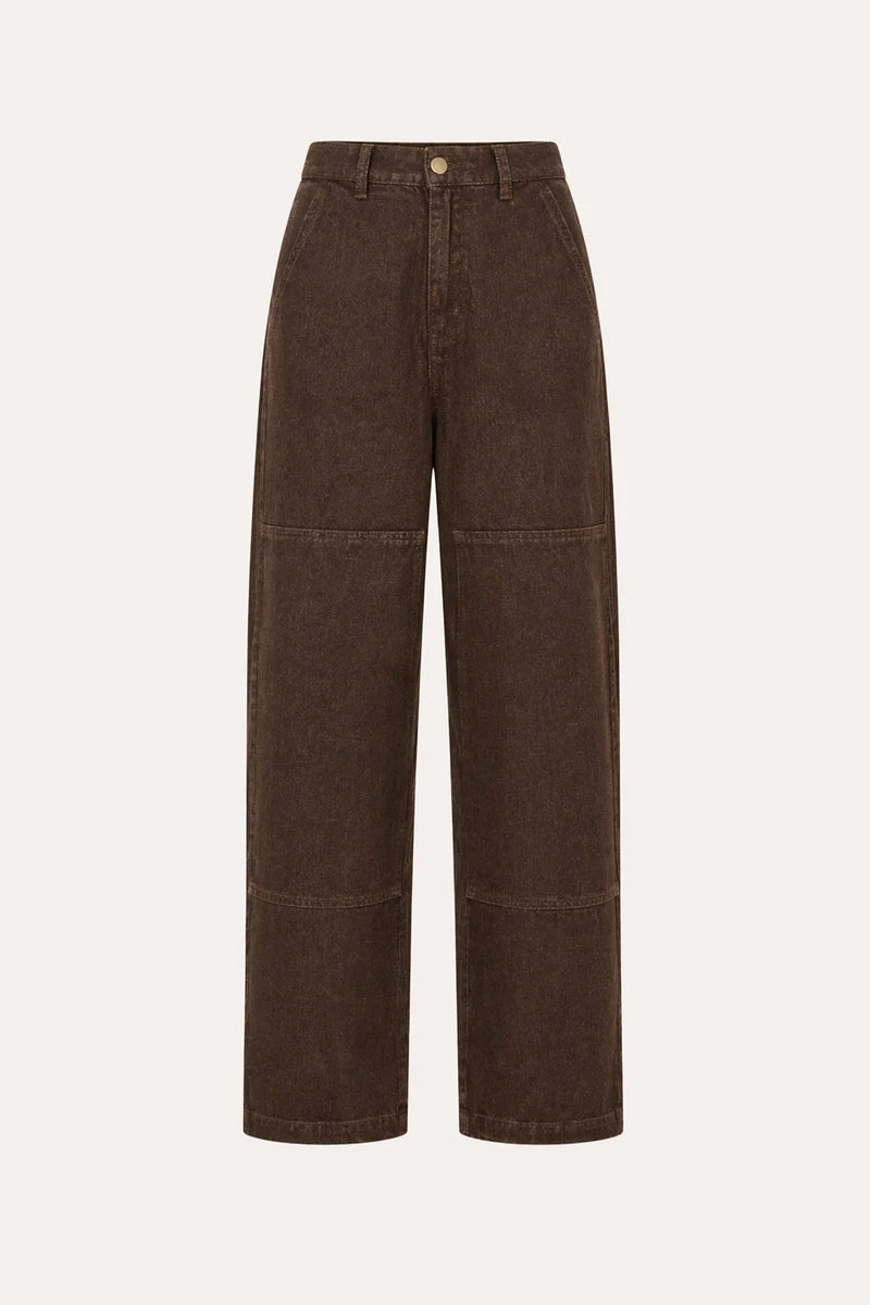 BY BAR JENNA WORKER JEANS DARK BROWN
