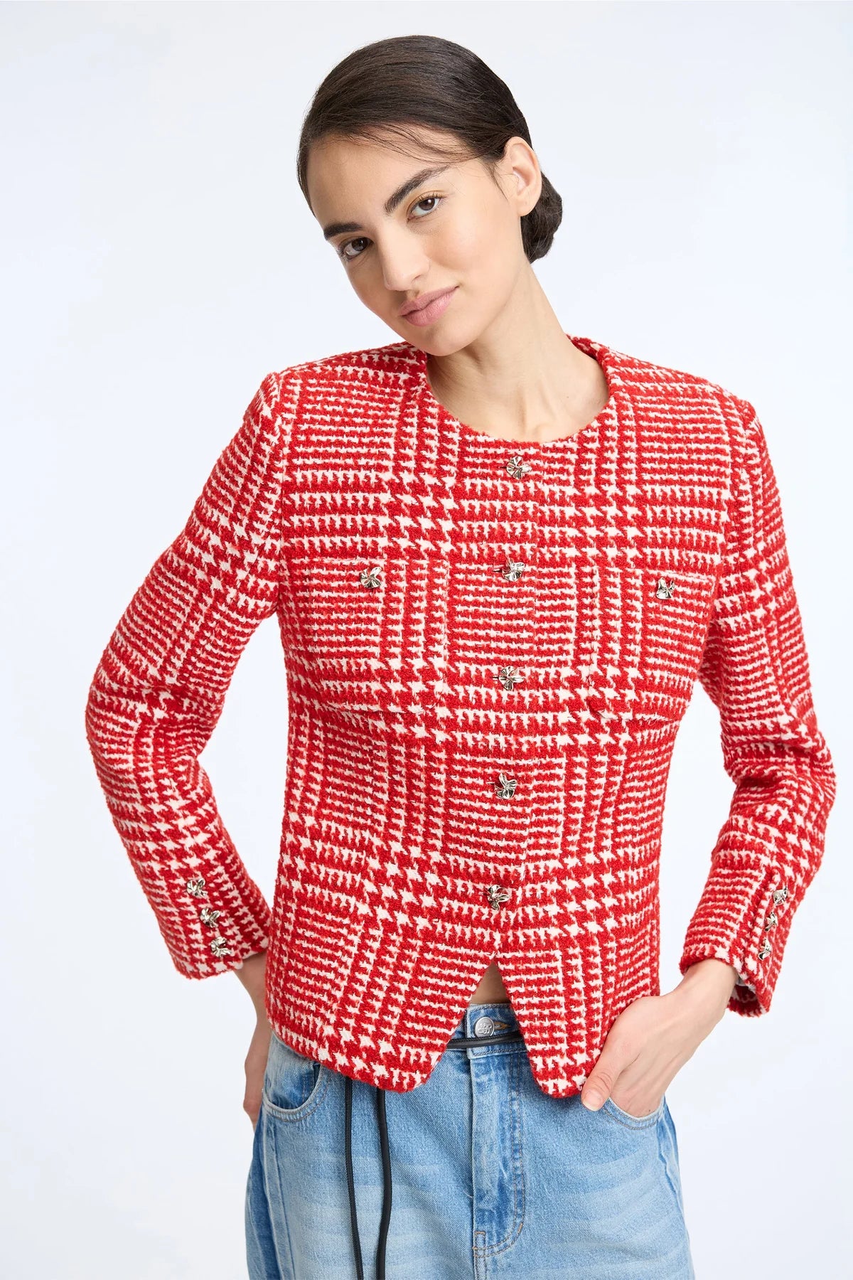MUNTHE JAS CLORA ROOD