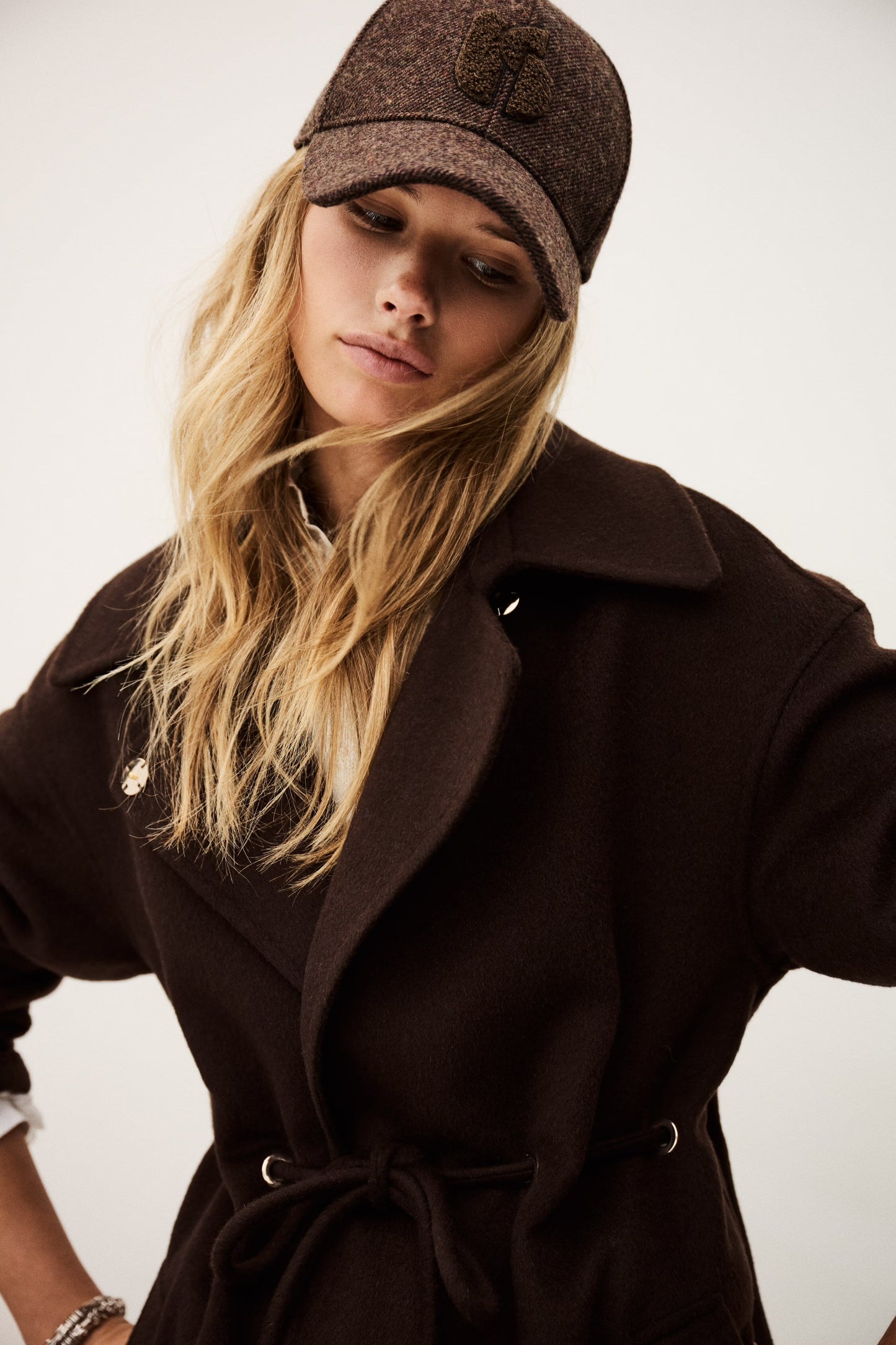 BA&SH CAP HUGO MARRON