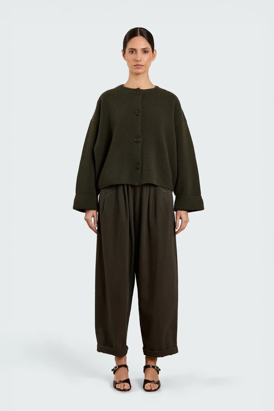 STUDIO CLIQUE GITTA HEAVY TWILL VINTAGE BROWN - S. LABELS