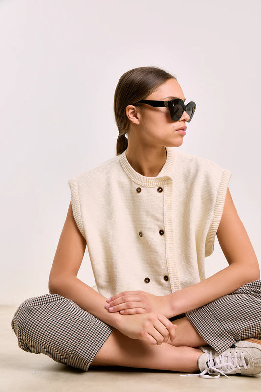 STUDIO CLIQUE MAX WOOL CARDIGAN OFF-WHITE