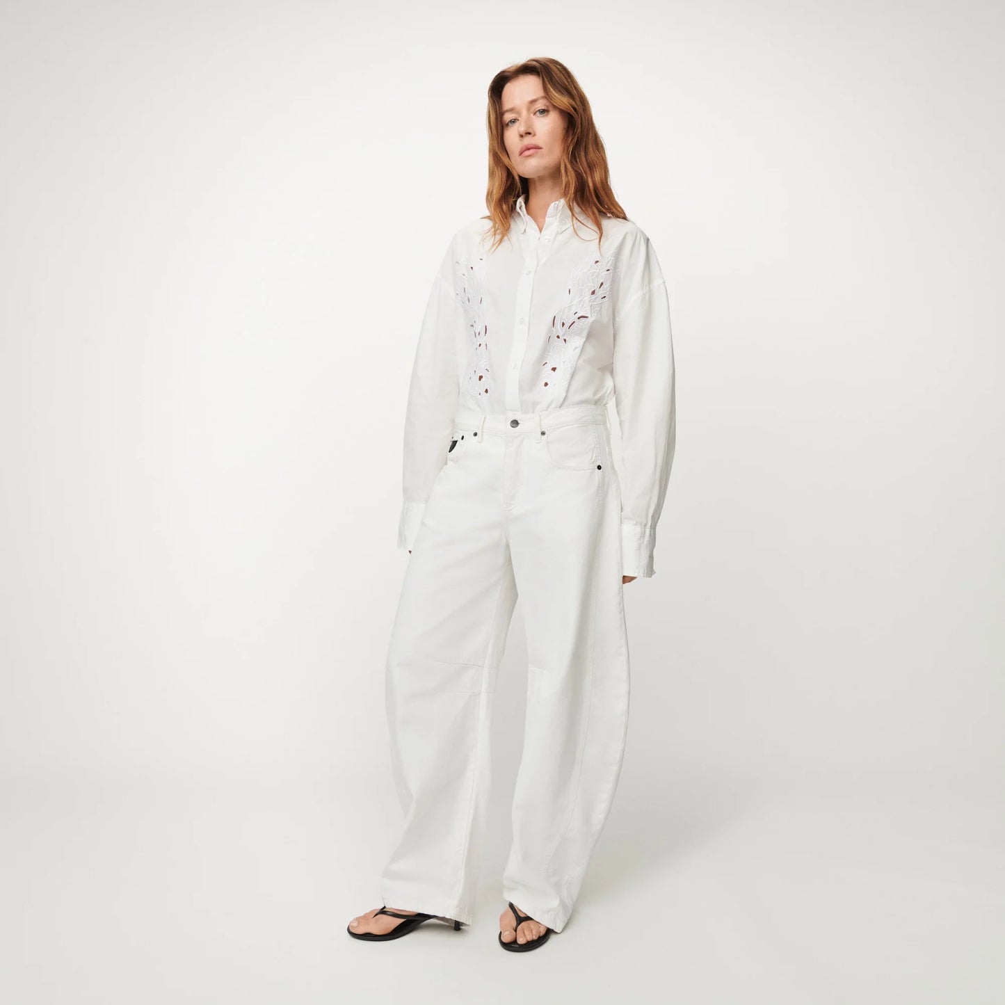 LOIS ALIANA PLEATED BARREL WHITE - S. LABELS