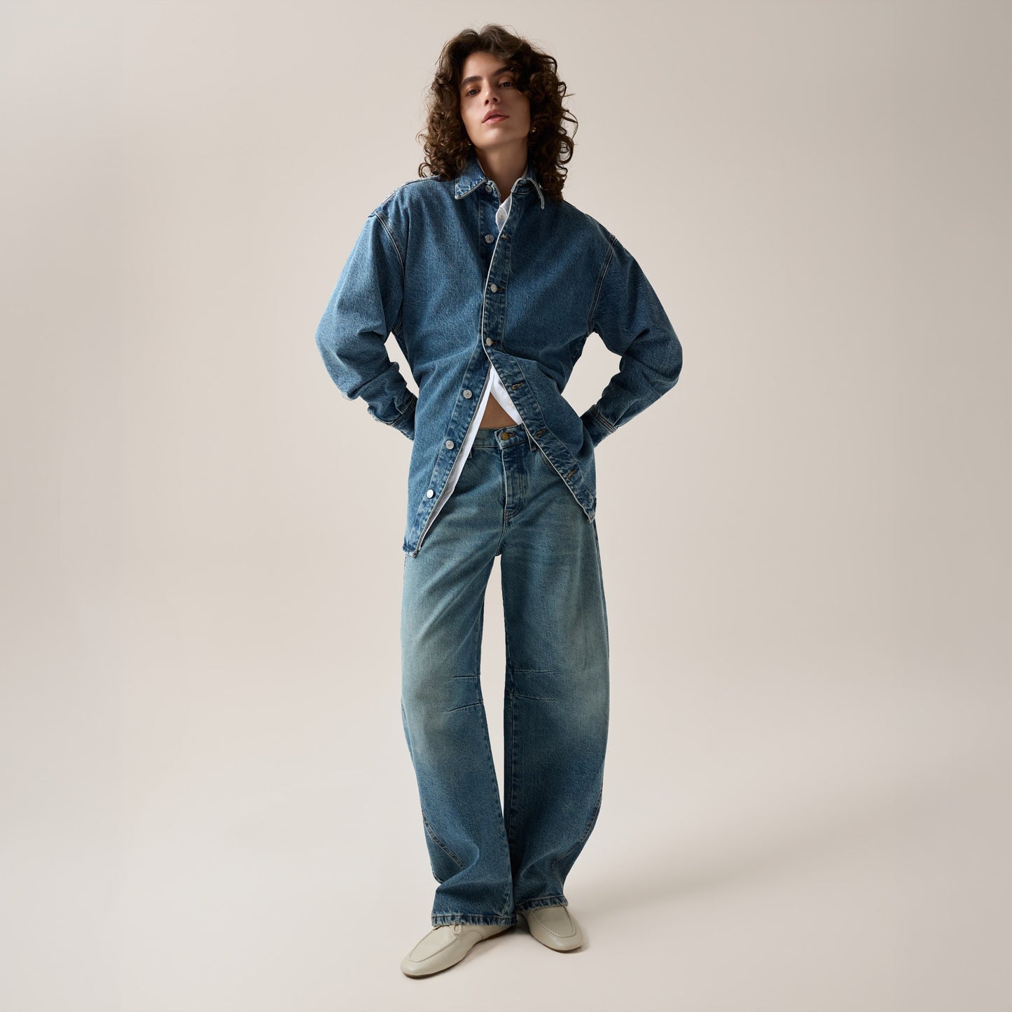 LOIS ALIANA PLEATED BARREL JEANS BARRIL WINTER