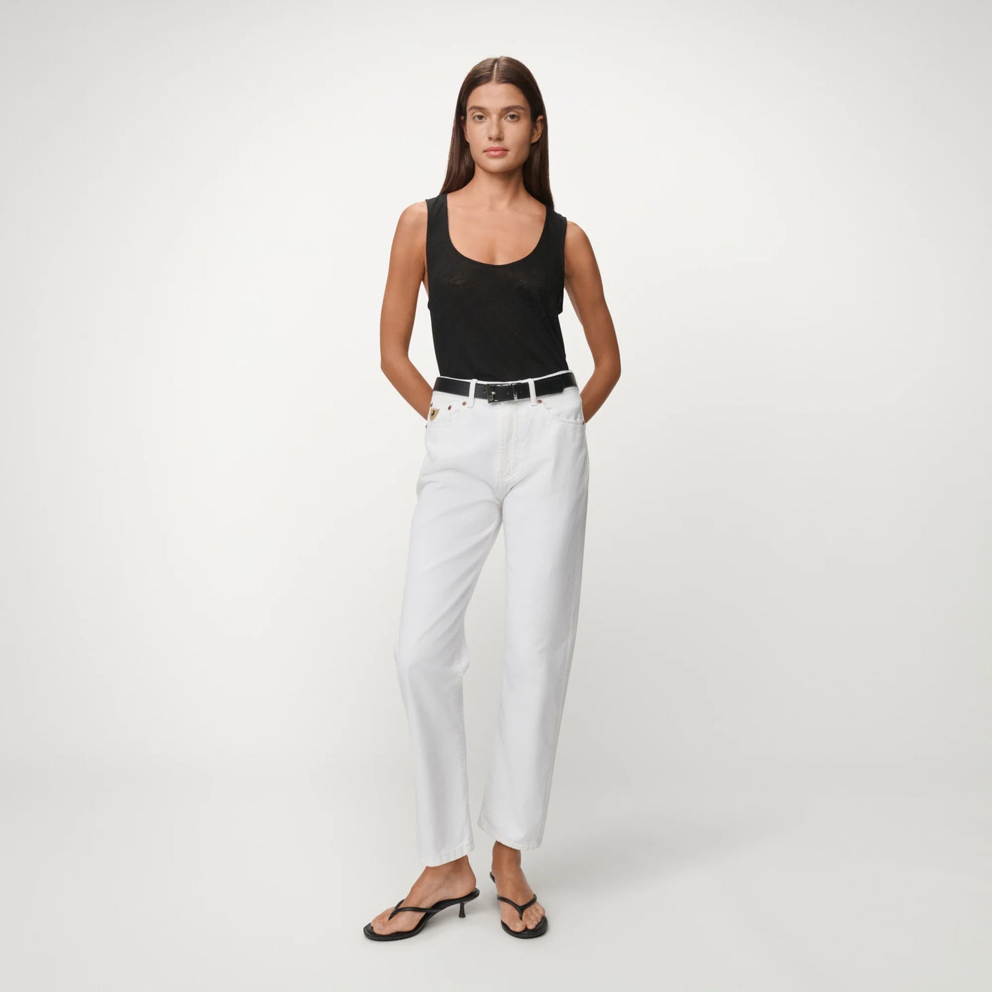 LOIS NEW DANA STRAIGHT FIT JEANS WHITE