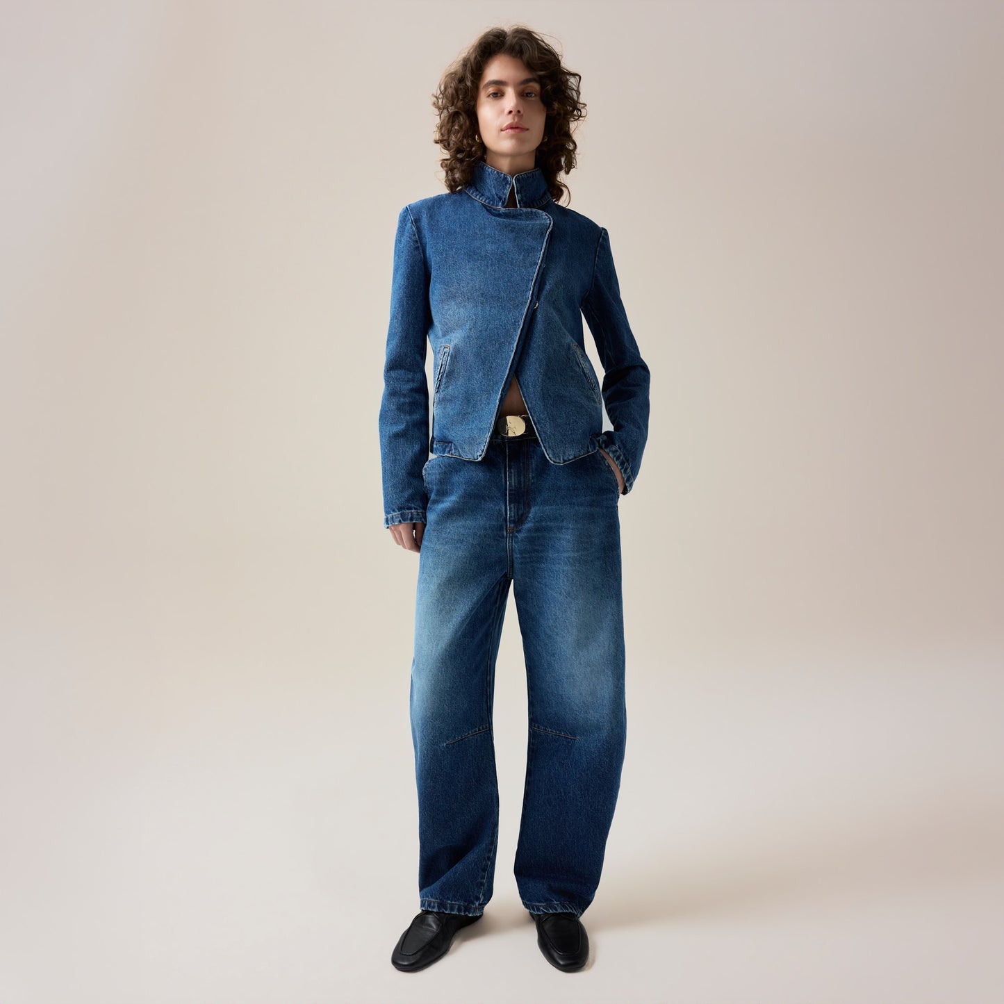 LOIS DALI BARREL CHINO DARK STONE