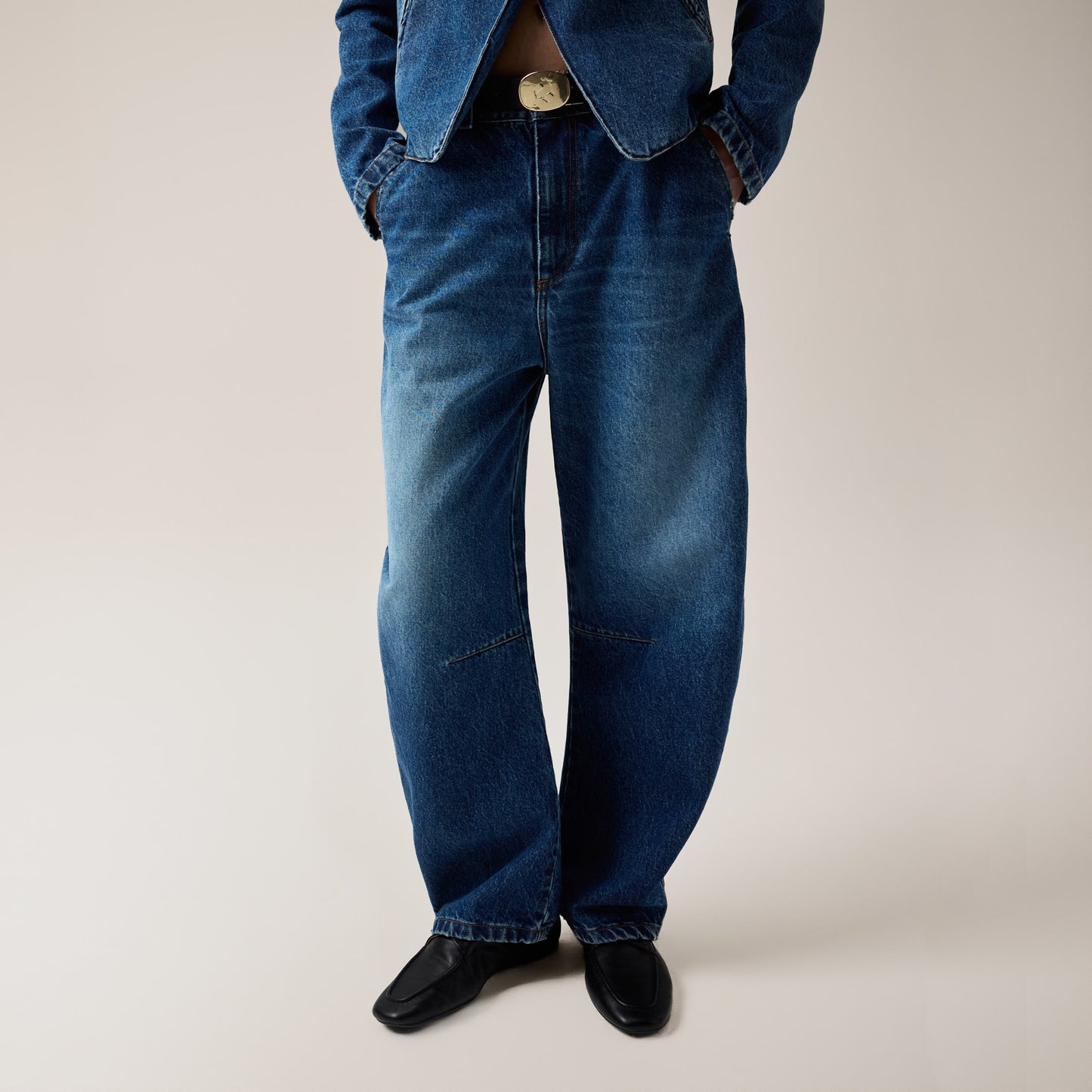 LOIS DALI BARREL CHINO DARK STONE