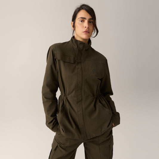 LOIS NURIA CARGO JACKET KHAKI BROWN