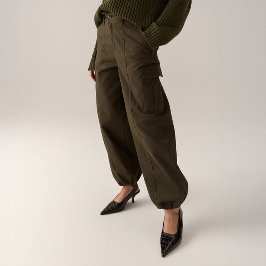 LOIS CATE CARGO CARGO PANTS KHAKI BROWN