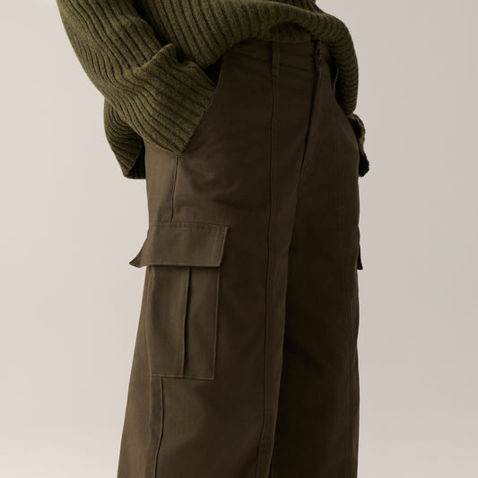 LOIS CATE CARGO CARGO PANTS KHAKI BROWN