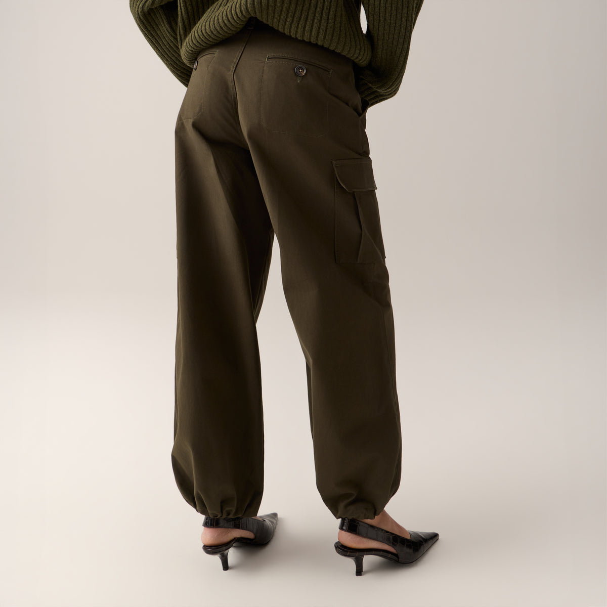 LOIS CATE CARGO CARGO PANTS KHAKI BROWN