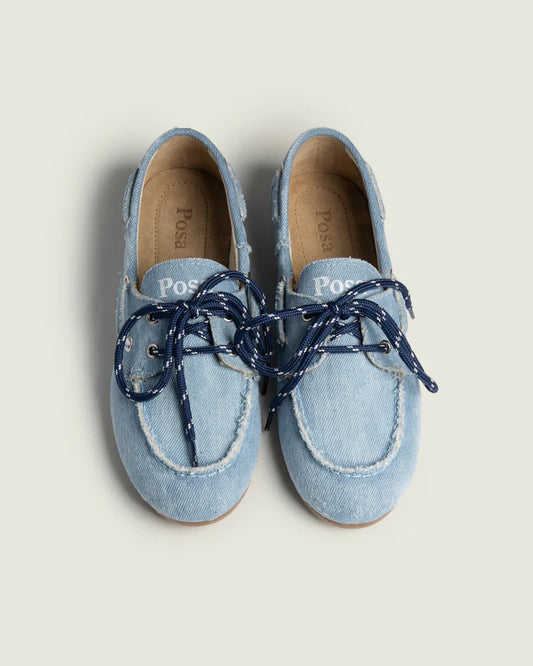POSA BOAT LOAFER LIGHT DENIM