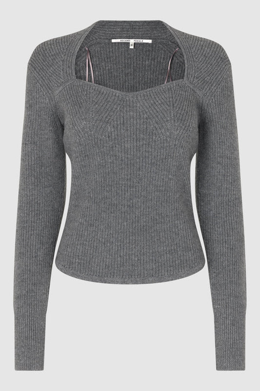SECOND FEMALE PALULA KNIT GREY - S. LABELS