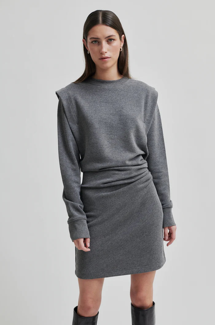 SECOND FEMALE ABADELL SWEAT DRESS GREY