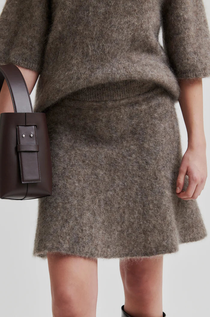 SECOND FEMALE EMMALOU KNIT SKIRT TAUPE