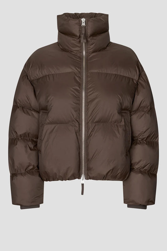 SECOND FEMALE RIYA PUFFER JACKET BROWN