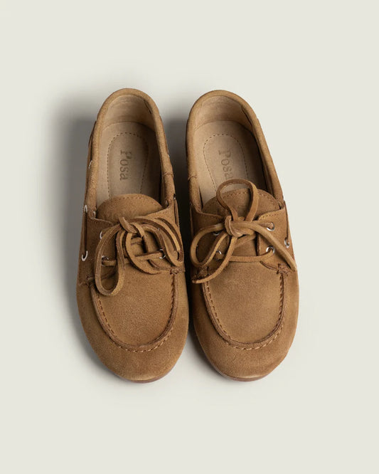 POSA BOAT LOAFER SUEDE CAMEL - S. LABELS