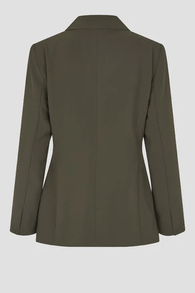 SECOND FEMALE FIQUE BLAZER BLACK OLIVE