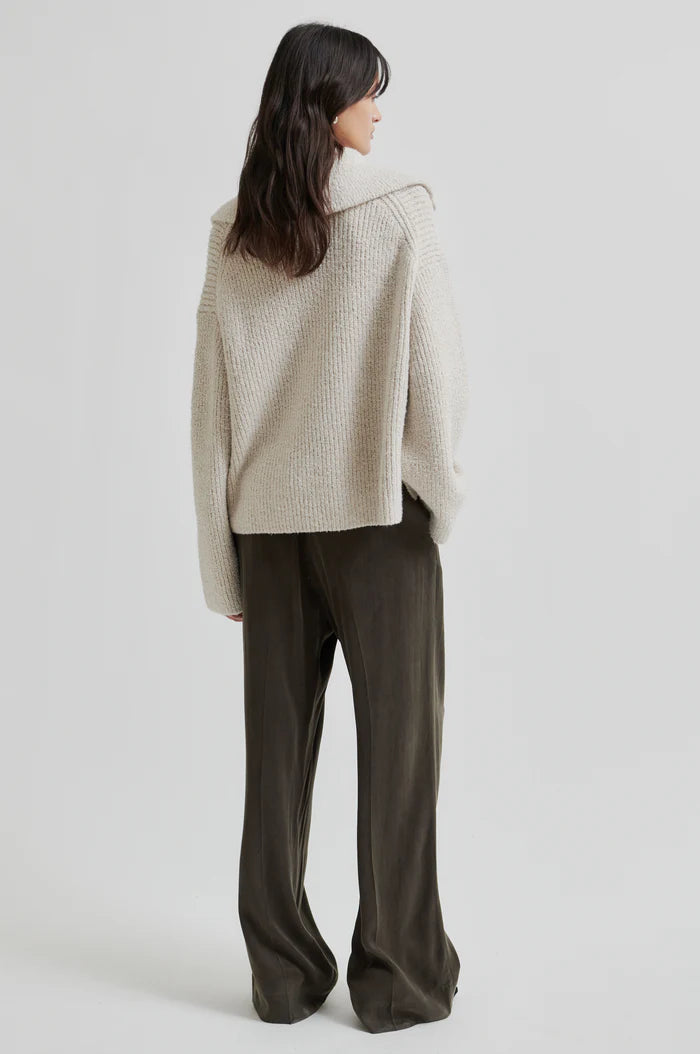 SECOND FEMALE GERDA KNIT ZIP COLLAR